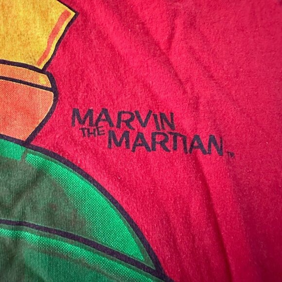 Looney Tunes red Marvin the Martian graphic tshirt men's large - Picture 2 of 12